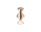 TierraCast Rhodium (plated) Hourglass 2-Hole Bar 8x19mm