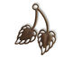 Vintaj Natural Brass Wildwood Pendant 30x26mm