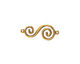 Nunn Design Antique Gold (plated) Swirl Connector 32x14mm