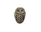 Green Girl Pewter Bubo Owl 19x13mm
