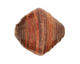African Paper (violet, rust) Bicone 24-25x26-27mm