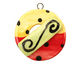 Jangles Ceramic Black & Bright Toggle Clasp 38-40x42-44mm, 33mm bar