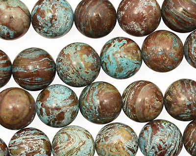 Blue Calsilica Jasper Round 10mm