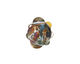 Grace Lampwork Blue Free Style Boro Rondelle 9x14mm