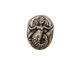 Green Girl Pewter Mermaid Pebble 15x20mm
