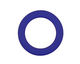 Trinket Foundry Cobalt Found Glass Bottle Ring 27-29x5-7mm