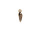 TierraCast Antique Gold (plated) Spindle Shell Charm 4x14mm