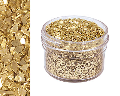 Citrine Vintage Glass Glitter (Shards) 1 oz.