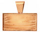 Copper Rectangle Bezel 43x22mm