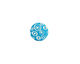 Lillypilly Turquoise Groovy Circles Anodized Aluminum Disc 11mm, 24 gauge