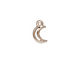 TierraCast Rhodium (plated) Crescent Charm 8x12mm