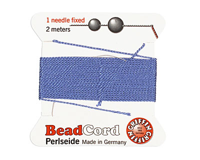 Blue Griffin Silk Beading Cord Size 6, 2 meters