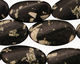 Chinese Writing Stone Twisted Oval 28x16mm