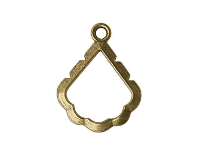 Artistic Wire Antique Brass Pear Wrapper 19x25mm