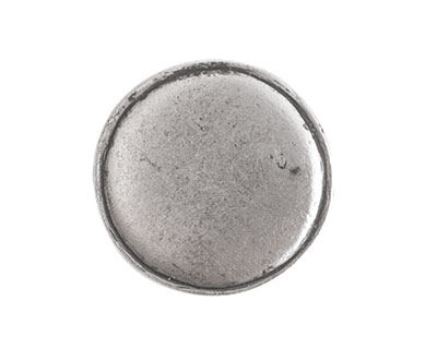 Nunn Design Antique Silver (plated) Crest Circle Tag 20.5mm