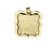 Brass Lipped Antique Square Bezel 37mm