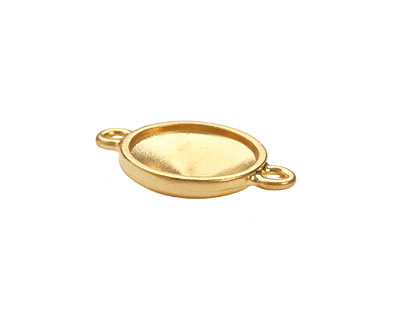 TierraCast Gold (plated) Faceted Link 25x17mm