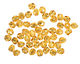 Czech Fire Polished Glass Silver Lined Topaz Round 4mm