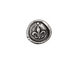 Rustic Charms Sterling Silver Fleur de Lis Seal Charm 14mm