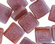 Czech Glass Wisteria Tribal Square 14mm