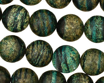 Turquoise Zebra Jasper Round 14mm