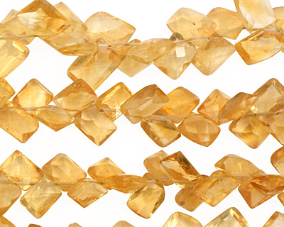 Citrine Faceted Dancing Pillow 8-9mm