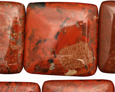 Brecciated Jasper Puff Square 30mm