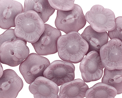 Czech Glass Wisteria Flower Button 12x7mm