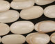 White Fresh Water Shell Flat Oval 20x10mm