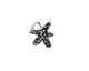 Rustic Charms Sterling Silver Starfish Charm 18x15mm