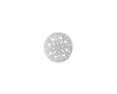 Lillypilly Silver Kaleidoscope Anodized Aluminum Disc 11mm, 22 gauge