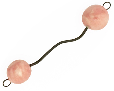 Jangles Ceramic Pink (matte) Wavy Link 56-67x11-12mm