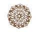 Stampt Antique Copper (plated) Poinsettia Filigree 28mm