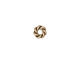 TierraCast Antique Gold (plated) Large Hole Twisted Heishi 2x7mm