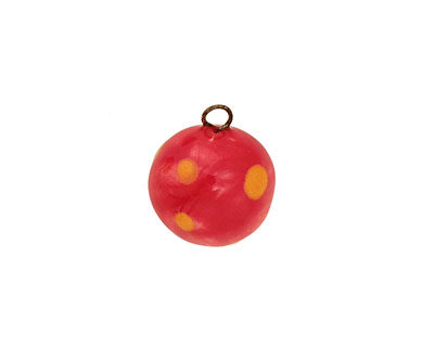 Jangles Ceramic Red Ball Charm 12-15mm