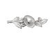 Ezel Findings Rhodium (plated) Morning Glory Link 34x12mm