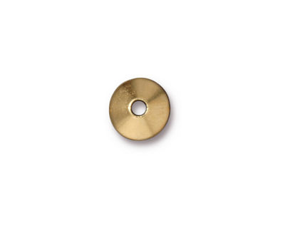 TierraCast Gold (plated) Large Hole Classic Bead Cap 3x10mm
