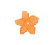 Lucite Tiger Lily 5 Petal Flower 2x20mm