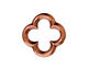 TierraCast Antique Copper (plated) Large Quatrefoil Link 21mm
