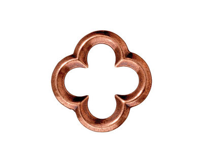 TierraCast Antique Copper (plated) Large Quatrefoil Link 21mm