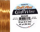 Soft Flex Bronze Craft Wire 28 gauge, 40 yards
