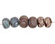 Humble Beads Polymer Clay Wisteria Tiny Disk 7x10-11mm