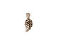 TierraCast Antique Silver (plated) Birch Leaf Charm 7x15mm