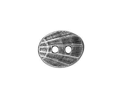 TierraCast Antique Pewter (plated) Oval Shell Button 17x14mm