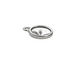 TierraCast Rhodium (plated) Faceted Drop 14x17mm