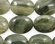 Green Line Quartz Flat Oval 20x15mm