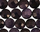 Blue Goldstone Faceted Coin 12mm