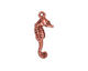 TierraCast Antique Copper (plated) Seahorse Charm 10x24mm