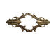 Vintaj Natural Brass Deco Window Filigree 62x28mm