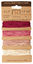 Shades of Ruby Hemp Twine 10 lb, 42 ft x 4 colors